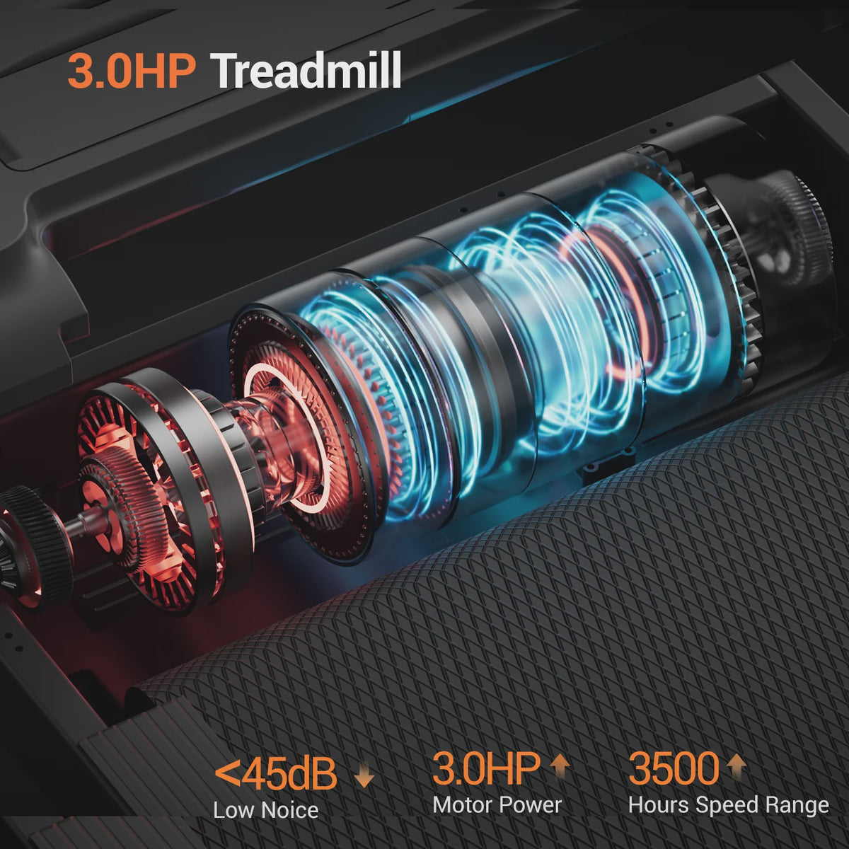 UMAY Loopband 3.0HP met 15% Hellingshoek, Opvouwbaar, 180kg Draagvermogen & LED Display - Ideaal voor Thuis Workout