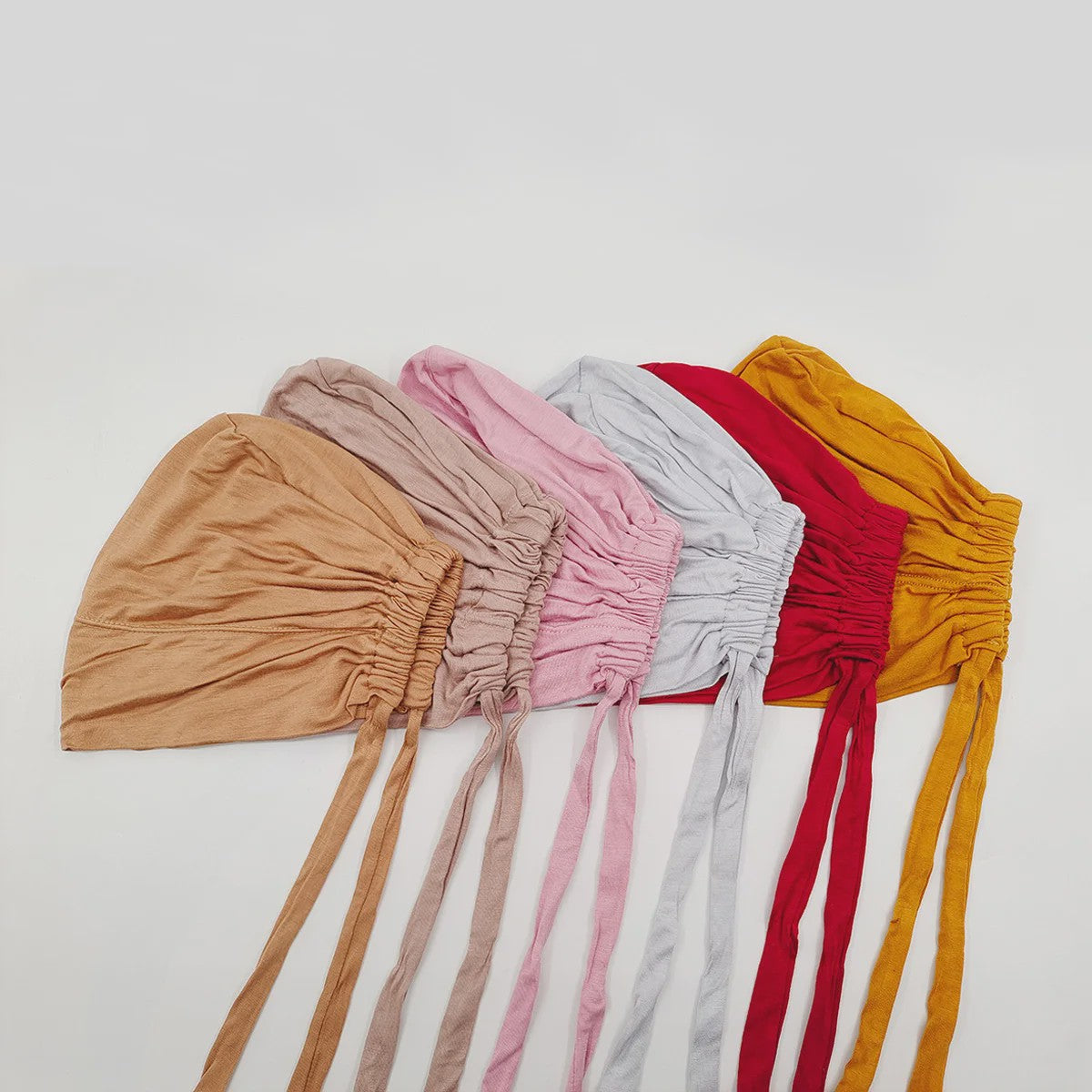Zachte Modal Binnen Hijab Cap met Strik - Islamitische Turban Hoofddoek