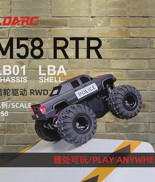 LDARC M58 1/58 RC Truck RTR - Miniatuur Off-Road Monster Truck met Afstandsbediening