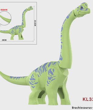 Brachiosaurus Bouwblokken Set - 5 Kleuren Educatief Dinosaurus Speelgoed voor Kinderen