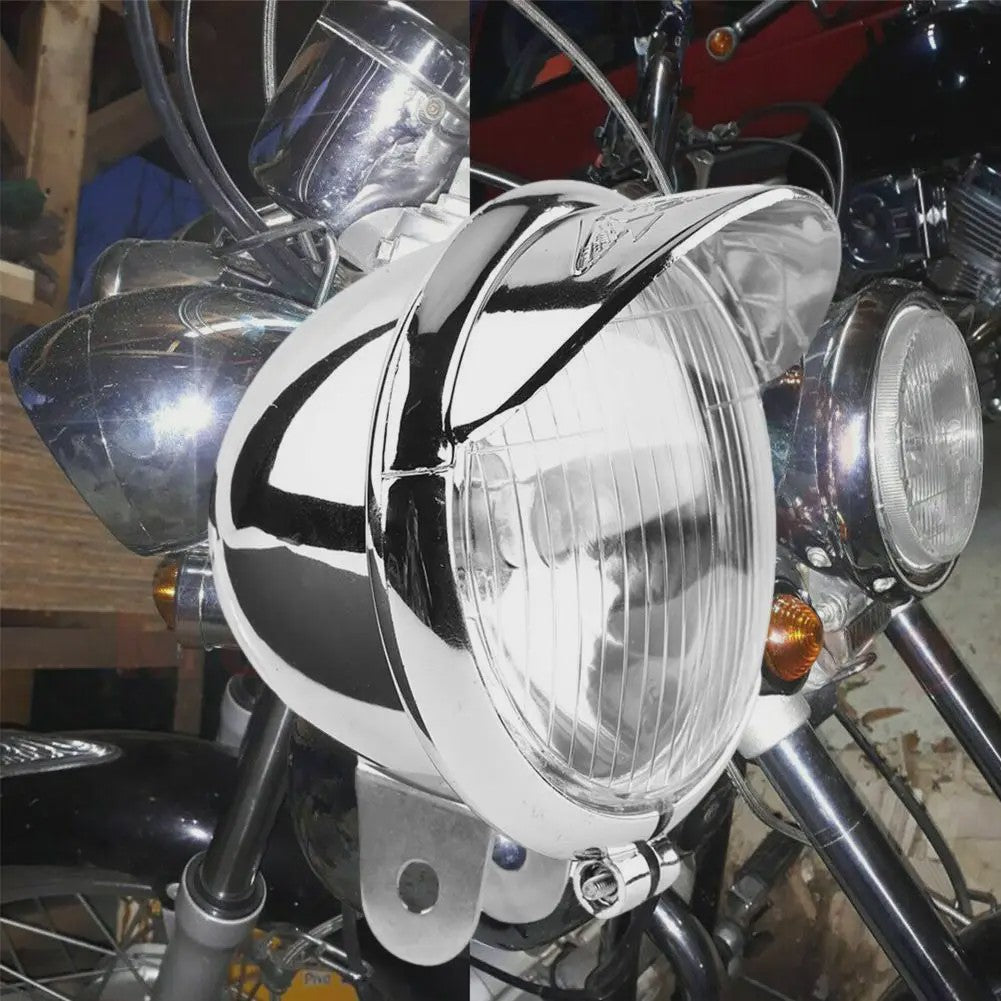 Universele Motor Koplamp - Chrome Auxiliary Light voor GN125 & Motoren