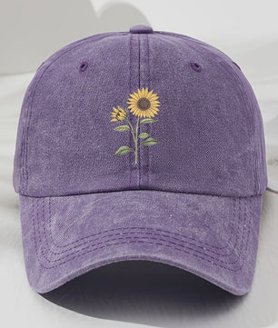 Retro Zonnebloem Baseballpet - Stijlvolle Dad Hat voor Buitenactiviteiten