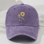 Retro Zonnebloem Baseballpet - Stijlvolle Dad Hat voor Buitenactiviteiten