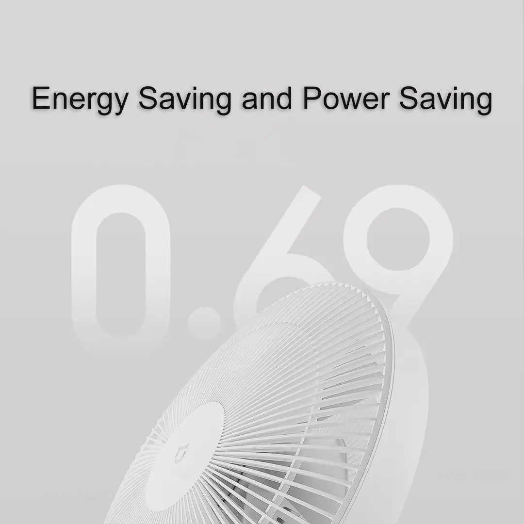 MIJIA Slimme DC Vloerstaande Ventilator 1X - 7 Bladen, 140° Luchtstroom, Stil (25.6dB), Slim Bedienbaar