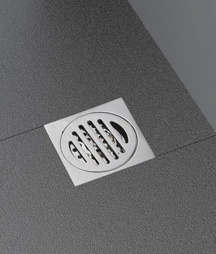 Vierkante Douchegoot met Uitneembare Deksel - RVS Afvoer voor Badkamer, Keuken, Tuin