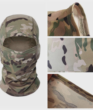 Multicam Camouflage Balaclava - Volledig Gezicht Hoofddeken voor Skiën, Fietsen & Outdoor