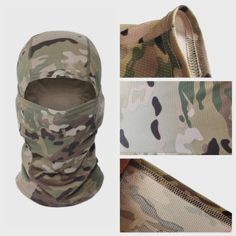Multicam Camouflage Balaclava - Volledig Gezicht Hoofddeken voor Skiën, Fietsen & Outdoor