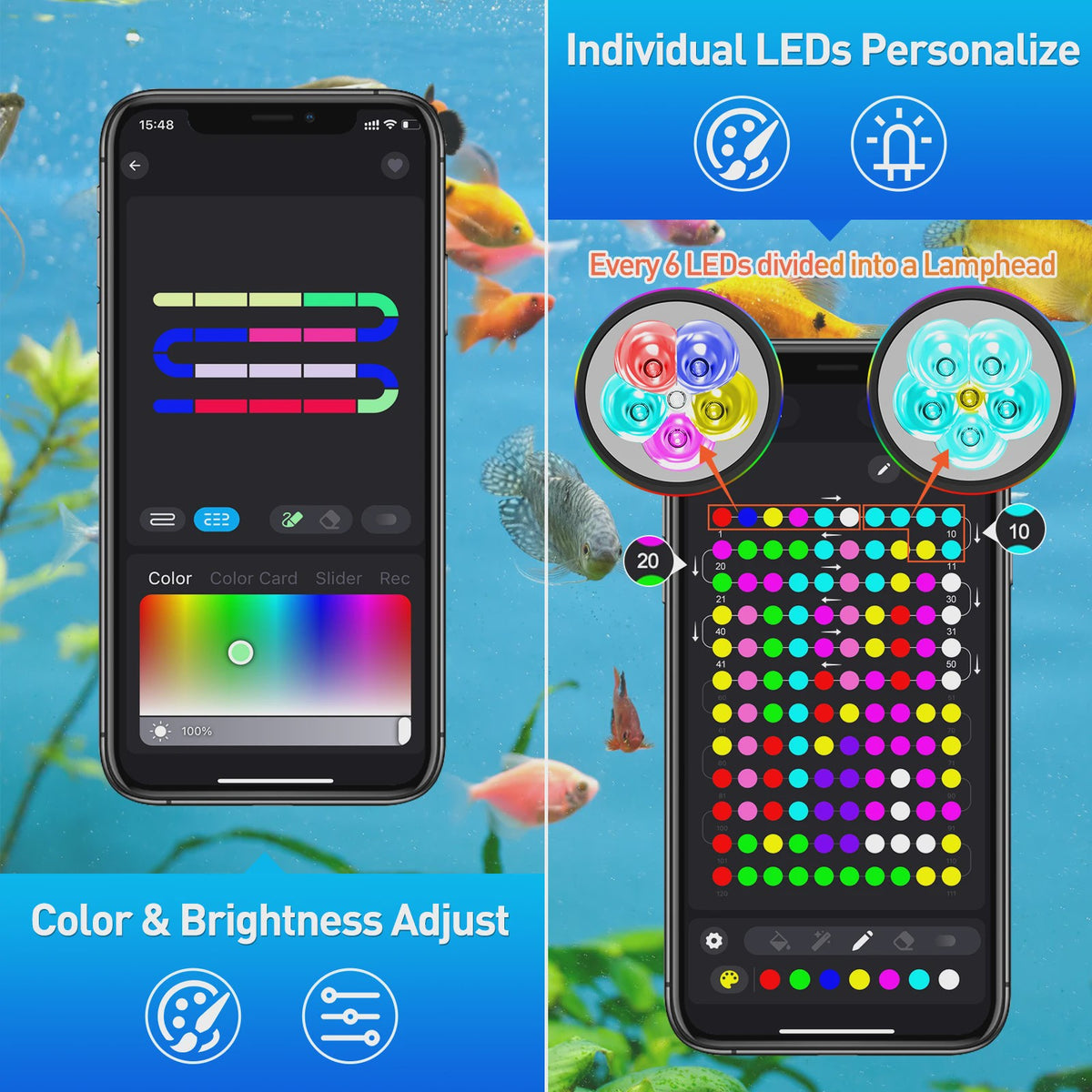 Waterdichte RGB LED Spot Verlichting voor Vijver & Fontein - App & Afstandsbediening
