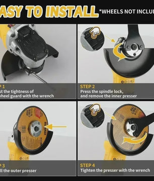 Dewalt DCG406 Accu Haakse Slijper 125mm - Borstelloos, 9000 RPM