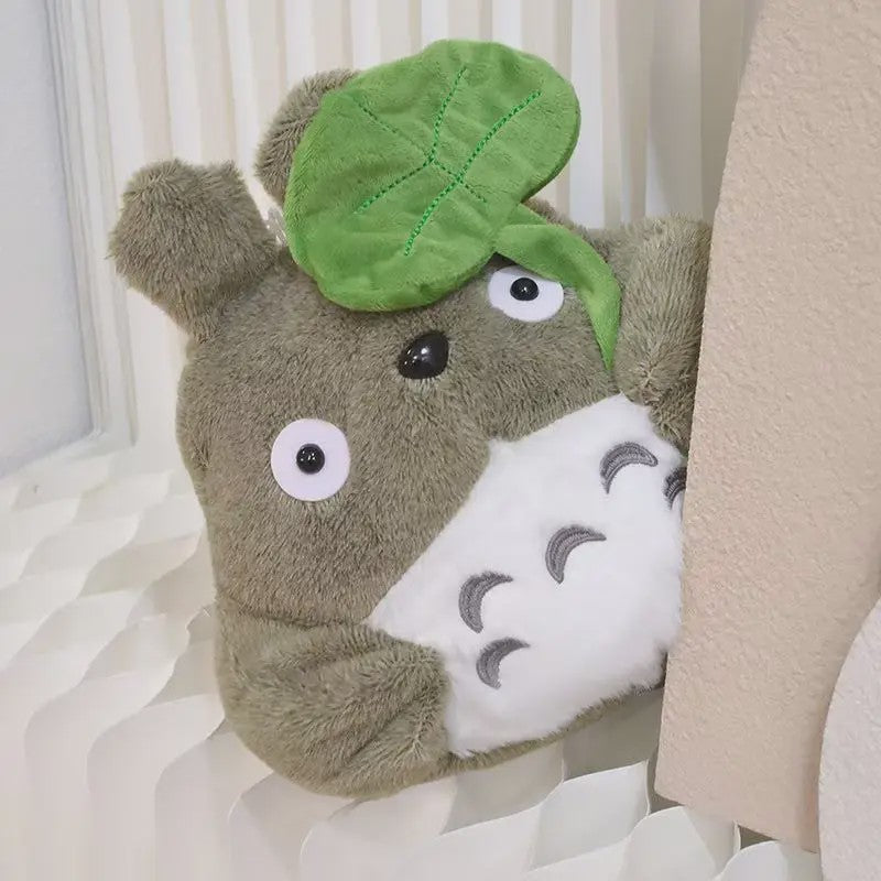 Schattige Totoro Pluche Knuffel met Lotusblad - Japans Kawaii Stijl Cadeau