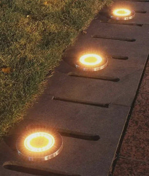8/20 LED Solar Grondspots - Waterdichte Buitenverlichting voor Tuin, Pad & Terras