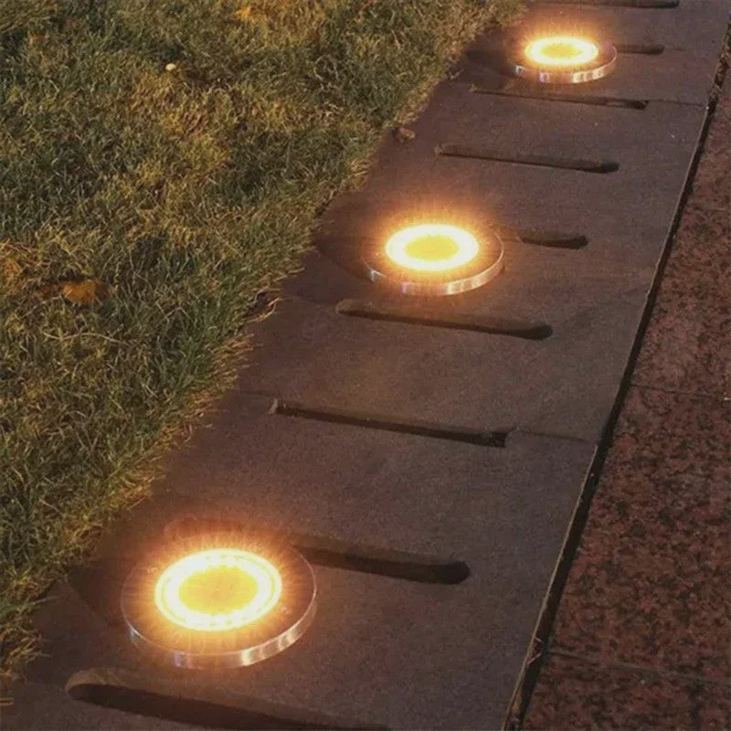 8/20 LED Solar Grondspots - Waterdichte Buitenverlichting voor Tuin, Pad & Terras