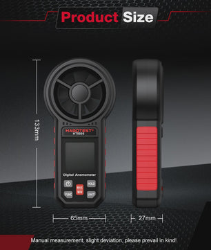 Digitale Anemometer HT5005 - Nauwkeurige Windmeter & Temperatuurmeter
