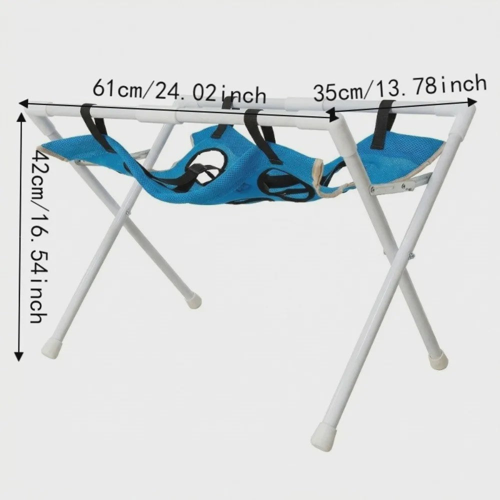 Opvouwbaar Honden & Katten Bad Hammock - Sneldrogend Verzorgingsrek voor Trimmen & Nagels Knippen