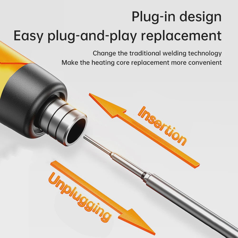 Draagbare USB Soldeerbout met Lithium Batterij - Snel Opladen & Instelbare Temperatuur