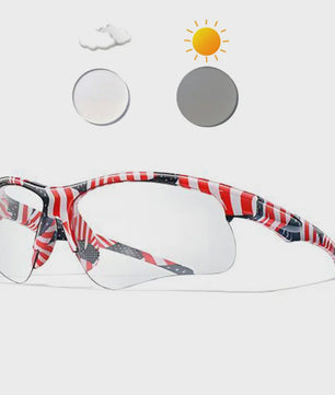 Photochrome Fietsbril - UV-bescherming & Winddicht voor Mannen & Vrouwen | Sport & Outdoor