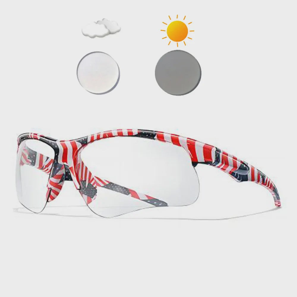 Photochrome Fietsbril - UV-bescherming & Winddicht voor Mannen & Vrouwen | Sport & Outdoor