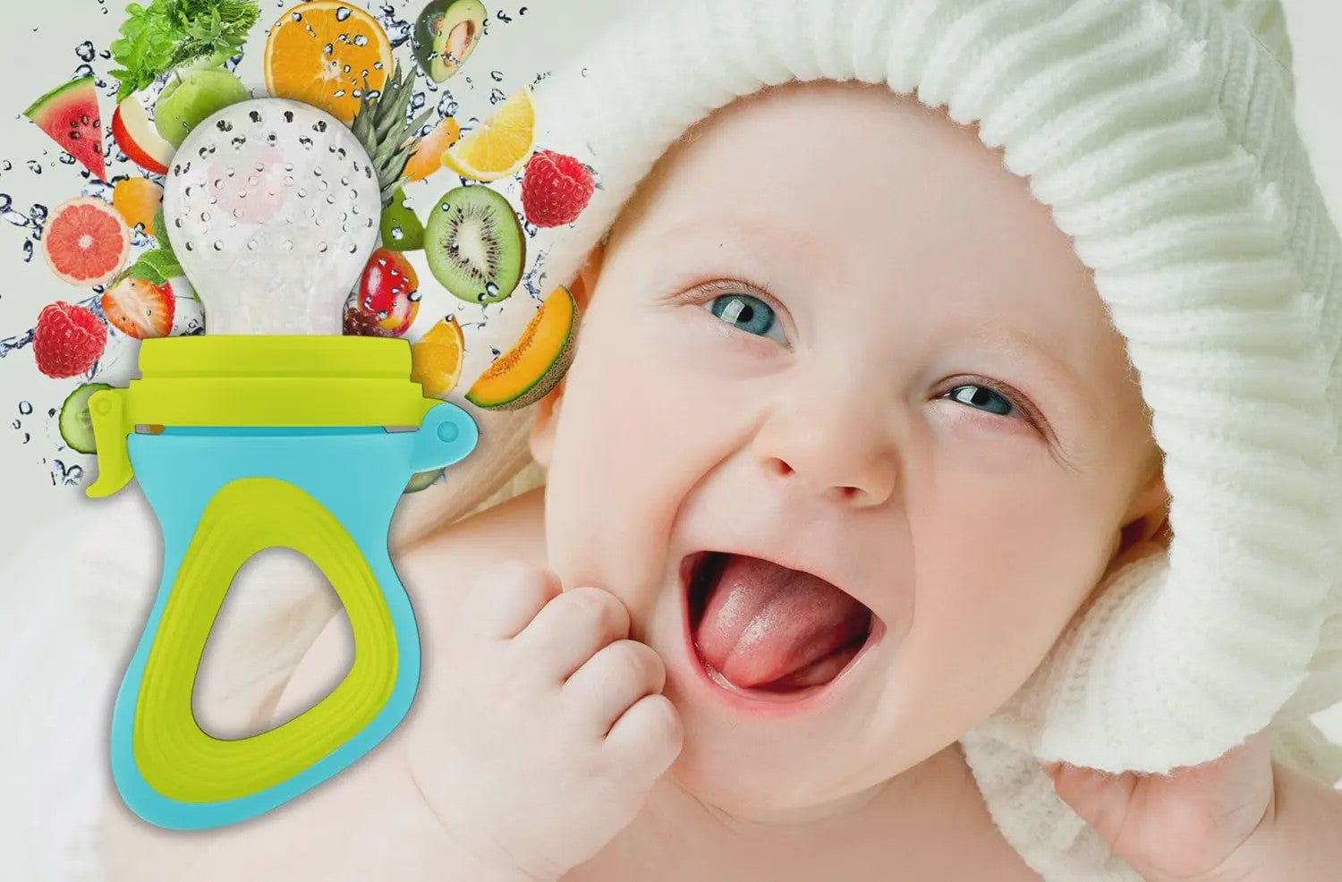 Baby Voeding Set: Silicone Fruit Speen & Lepel Flesje voor Baby's en Peuters