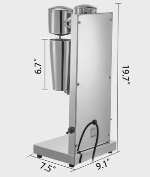 Professionele Dubbele Milkshake Maker - 800ML RVS - Automatische Boba Drank Mixer