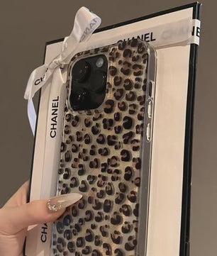 Transparant Leopard Print Hoesje voor Diverse iPhone Modellen - Schokbestendig Siliconen Cover