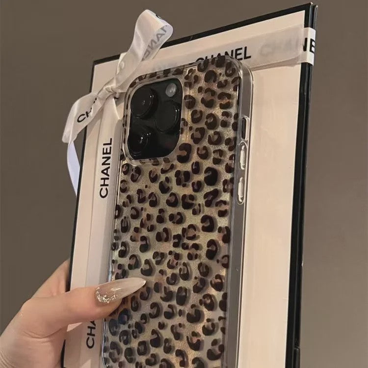 Transparant Leopard Print Hoesje voor Diverse iPhone Modellen - Schokbestendig Siliconen Cover