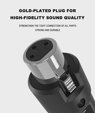 Draadloos UHF XLR Microfoon Systeem: Zender & Ontvanger voor Mixers, Gitaren & Meer