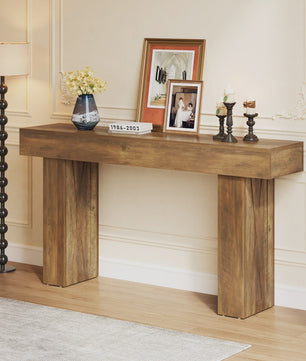 Tribesigns 160 cm Smalle Console Tafel - Moderne Banktafel voor Hal, Entree, Woonkamer, Slaapkamer, Kantoor