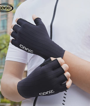 CXWXC Half Finger Fiets Handschoenen - Ademend, Anti-slip & Verlengde Polssteun voor Heren & Dames