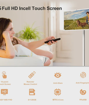 21.5" Android 13 Smart TV Tablet met Touchscreen & 8000mAh Batterij