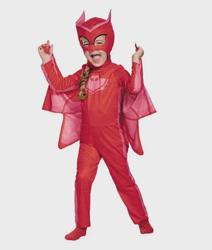 PJ Masks Kinderkostuum - Gekko, Catboy & Owlette Jumpsuit met Masker