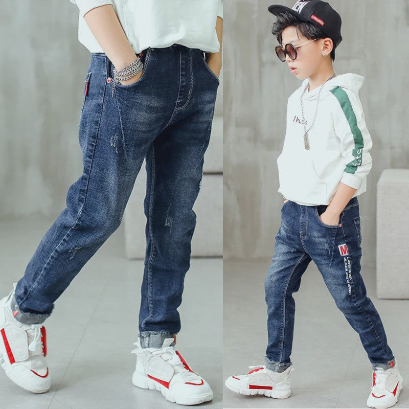 Stoere Slim Fit Jeans voor Jongens | Lente & Herfst | Casual & Trendy | Kindercadeau