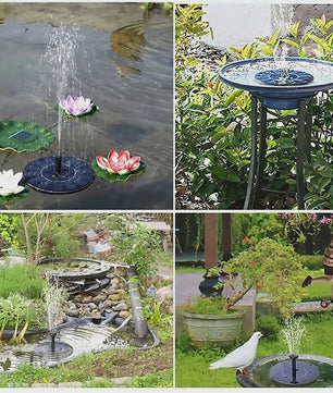 Drijvende Solar Fontein Pompen (13/16/18cm) - Verfraai Vogelbad & Tuinvijver
