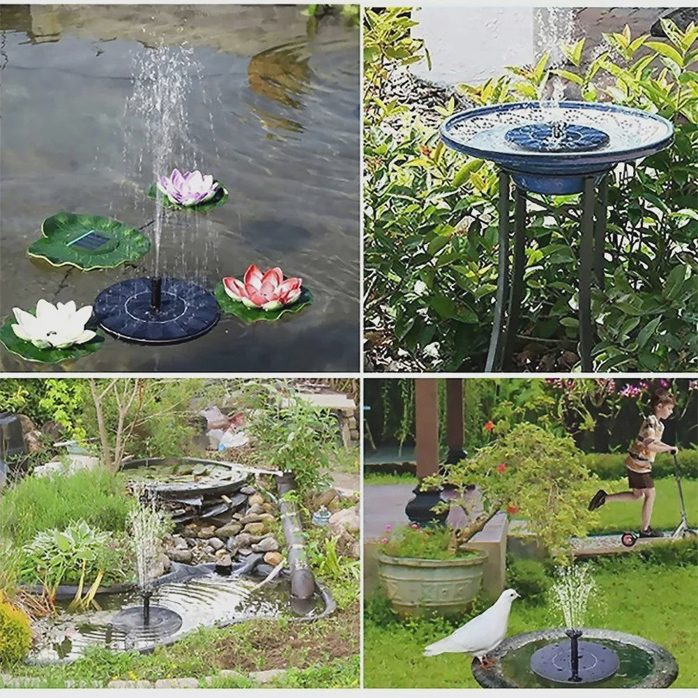 Drijvende Solar Fontein Pompen (13/16/18cm) - Verfraai Vogelbad & Tuinvijver