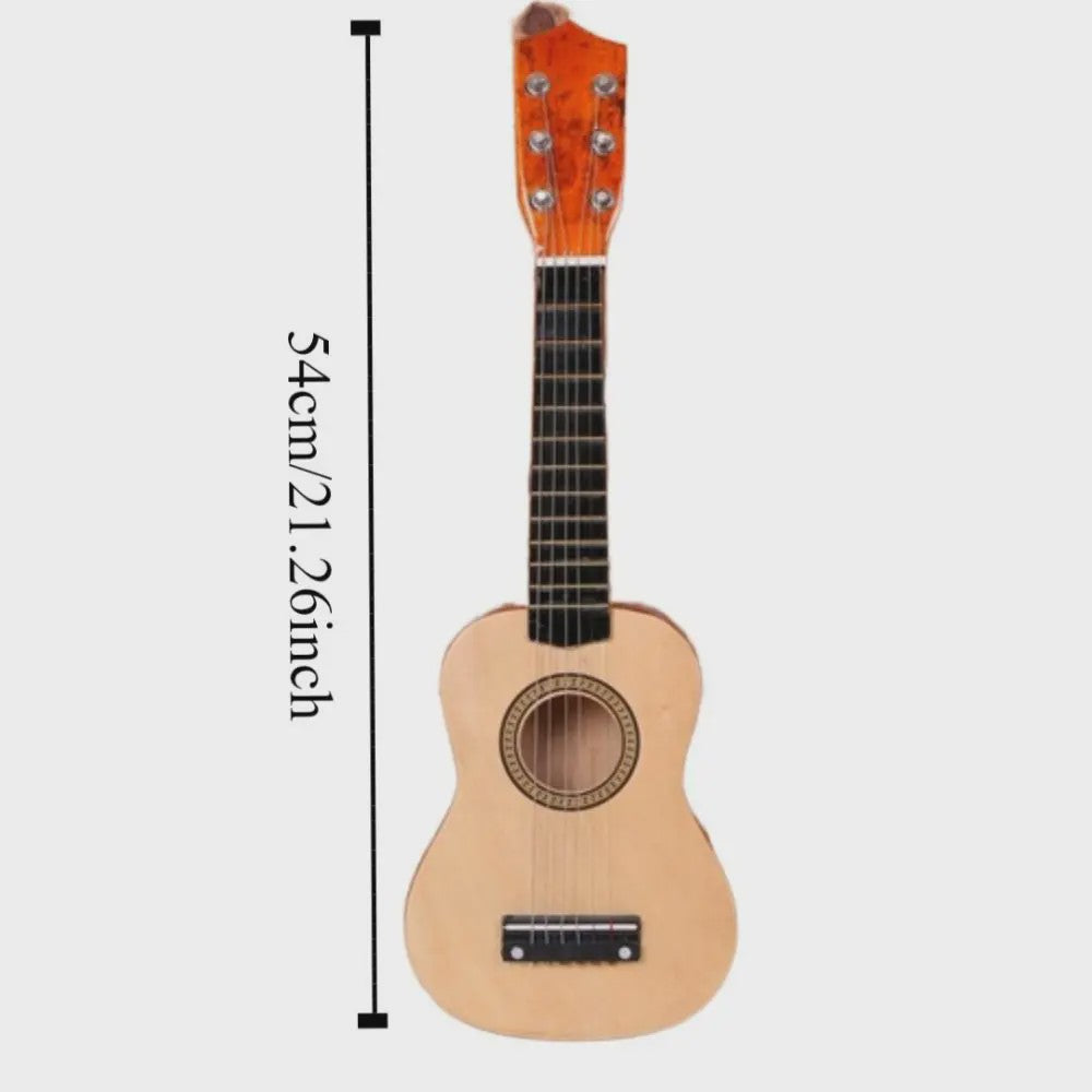 21-Inch Kinderklassieke Gitaar - Massief Hout, Hoge Klankkwaliteit, Kleurrijk Instrument Speelgoed
