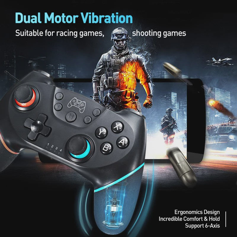 Draadloze Bluetooth Game Controller voor Nintendo Switch, OLED, Lite & PC - Gamepad Joystick