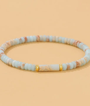 Natuurstenen Kralen Armbanden - Picasso Jasper & Zee Sediment Turquoise