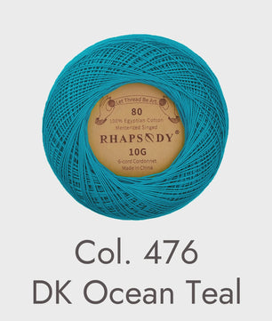 Rhapsody Garen Maat 80 - 100% Egyptisch Katoen voor Haken, Breien & Macramé - 31 Kleuren