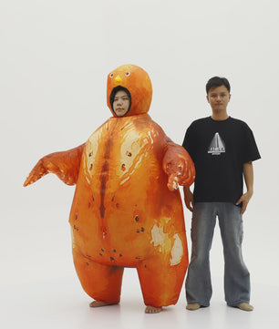 Opblaasbaar Kalkoen Kostuum Volwassenen - Grappig Mascot voor Feestjes & Carnavals