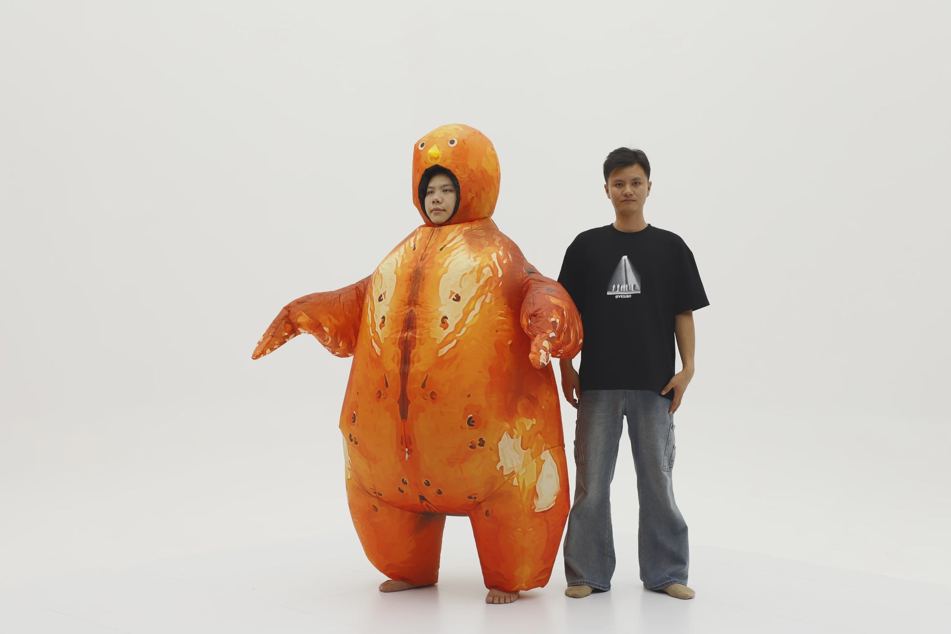 Opblaasbaar Kalkoen Kostuum Volwassenen - Grappig Mascot voor Feestjes & Carnavals