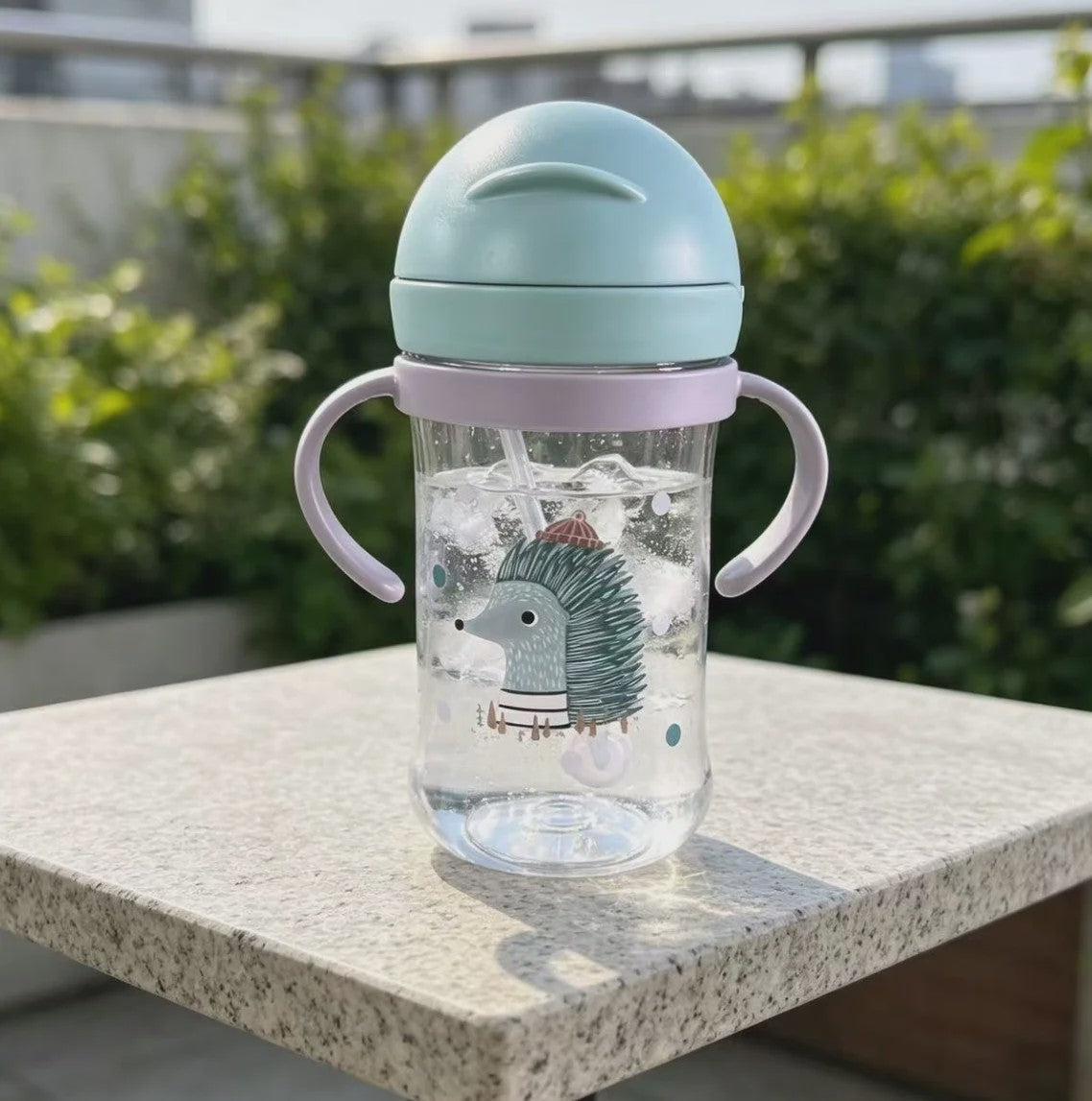 Schattige Anti-Kwelp Tuitbeker met Handvat - 350ml - Leuke Dierenprints