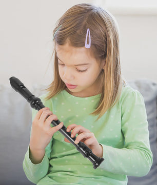 8-Gats Sopraanblokfluit Zwart - ABS Plastic Muziekinstrument voor Kinderen & Beginners