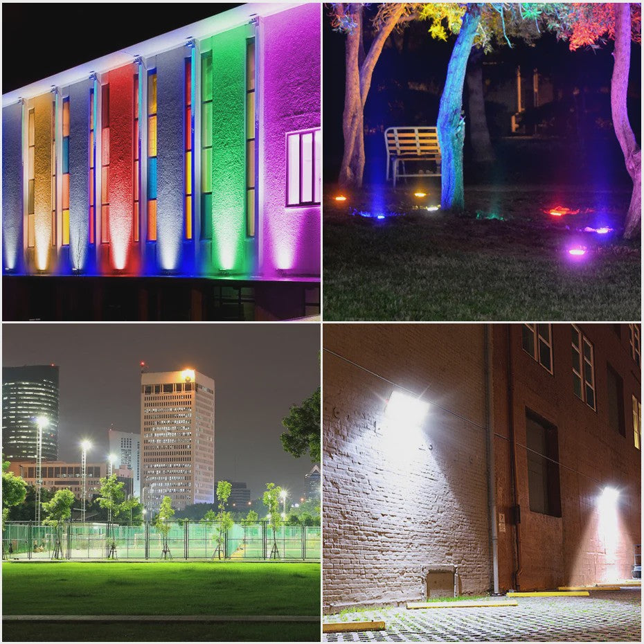 RGB LED Buitenlamp Floodlight 50W/100W/200W - Waterdicht IP66 - Tuin & Straatverlichting