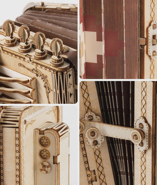 ROBOTIME 3D Houten Puzzel: Bouw je Eigen Accordeon of Sakura Bonsai