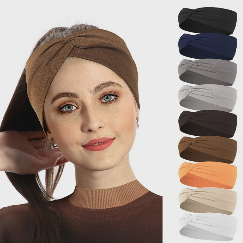 Brede Elastische Sport Hoofdband - Zweetabsorberend & Antislip voor Dames