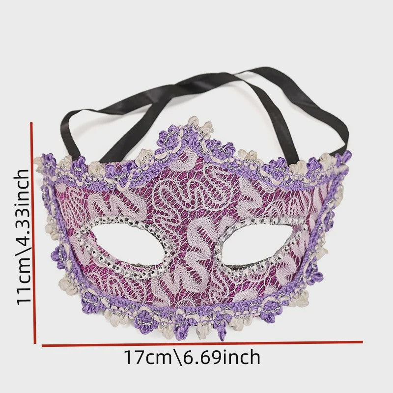 Luxe Venetiaans Masker - Half Gezicht Feest & Festival Accessoire
