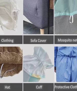 Elastisch Band Naaien - Plat Elastiek voor Kleding, Taillebanden & DIY Projecten (Wit & Zwart)