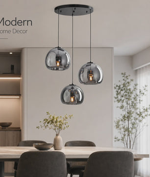 Moderne Glazen Hanglamp - Stijlvol Design voor Woonkamer, Eetkamer & Keuken