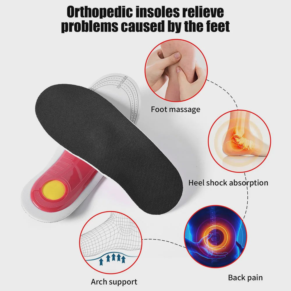 Orthopedische Inlegzolen met Voetboogondersteuning - Drukverlichtend & Dempende Comfortzolen