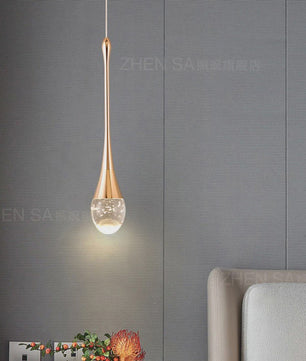 Moderne LED Hanglamp Druppelvorm - Sfeervolle Verlichting voor Slaapkamer & Nachtkastje