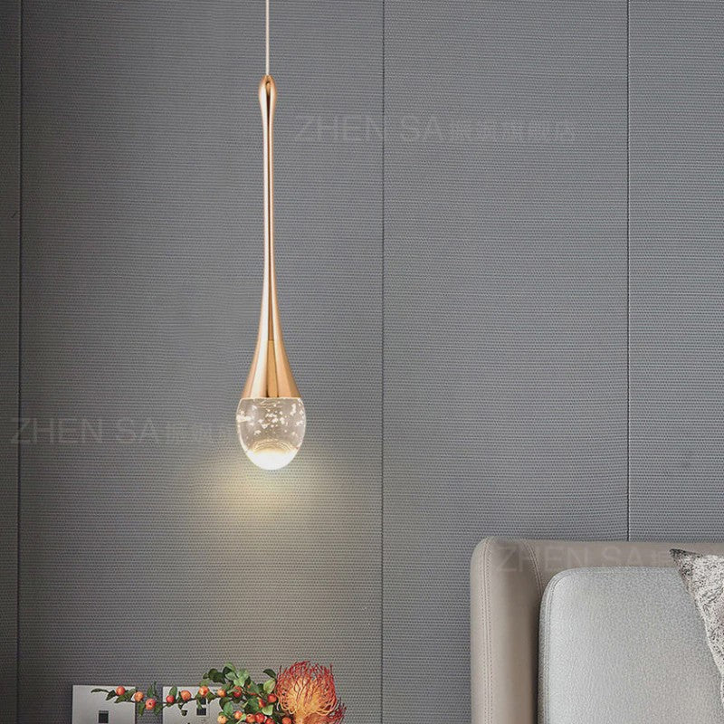 Moderne LED Hanglamp Druppelvorm - Sfeervolle Verlichting voor Slaapkamer & Nachtkastje